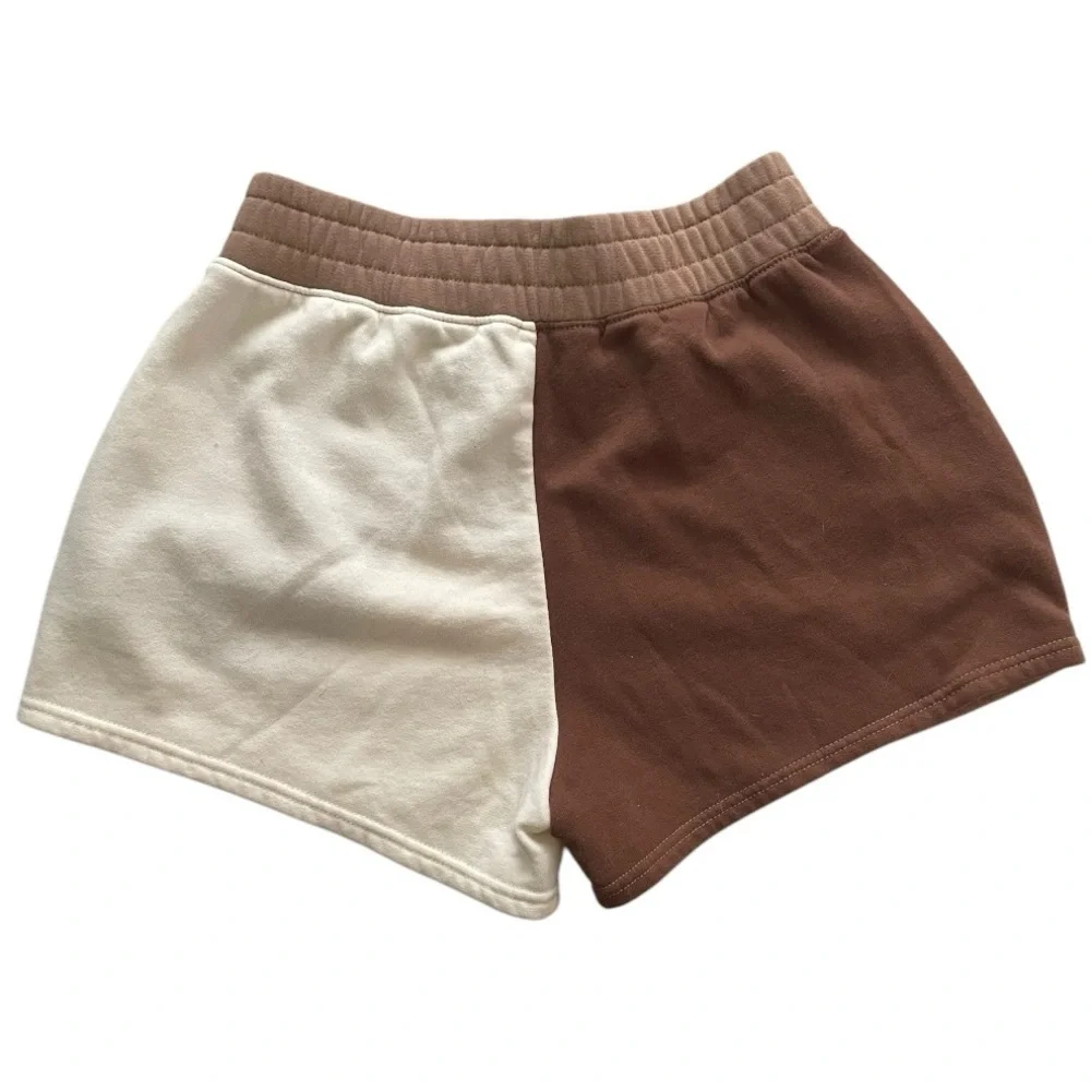 Hollister California Ultra High Rise color block fleece shorts size S loungewear